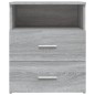 vidaXL Mesita de noche gris sonoma 50x32x60 cm