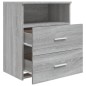vidaXL Mesita de noche gris sonoma 50x32x60 cm