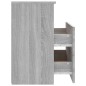 vidaXL Mesita de noche gris sonoma 50x32x60 cm