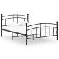 vidaXL Estructura de cama de metal negro 200x200 cm vidaXL Estructura de cama de metal negro 200x200 cm