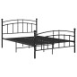 vidaXL Estructura de cama de metal negro 200x200 cm vidaXL Estructura de cama de metal negro 200x200 cm