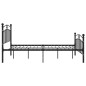 vidaXL Estructura de cama de metal negro 200x200 cm vidaXL Estructura de cama de metal negro 200x200 cm