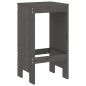 vidaXL Taburetes de cocina 2 uds madera maciza pino gris 40x36x75 cm vidaXL Taburetes de cocina 2 uds madera maciza pino gris 40x36x75 cm