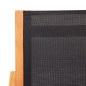 vidaXL Silla de jardín con reposapiés madera de eucalipto y textilene vidaXL Silla de jardín con reposapiés madera de eucalipto y textilene