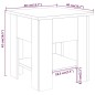 vidaXL Mesa de centro madera de ingeniería gris Sonoma 40x40x42 cm