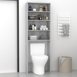 vidaXL Armario de lavadora gris Sonoma 64x24x190 cm