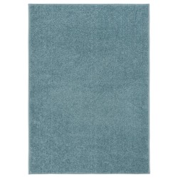 vidaXL Alfombra de pelo corto azul 140x200 cm