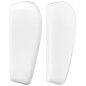 vidaXL Cabecero de cuero sintético blanco 163x23x78/88 cm