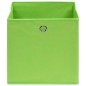 vidaXL Cajas de almacenaje 10 uds tela verde 32x32x32 cm vidaXL Cajas de almacenaje 10 uds tela verde 32x32x32 cm