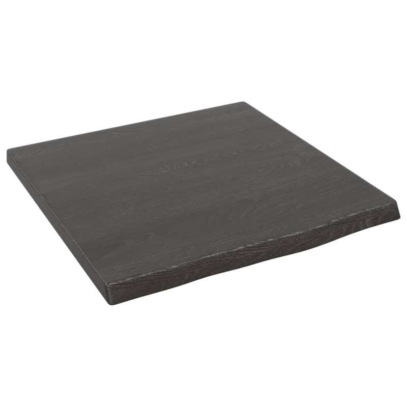 vidaXL Estante de pared madera roble tratada marrón oscuro 40x40x2 cm vidaXL Estante de pared madera roble tratada marrón oscuro 40x40x2 cm