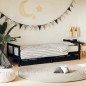 vidaXL Estructura de cama niños con cajones madera pino negro 80x200cm vidaXL Estructura de cama niños con cajones madera pino negro 80x200cm