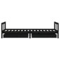 vidaXL Estructura de cama niños con cajones madera pino negro 80x200cm vidaXL Estructura de cama niños con cajones madera pino negro 80x200cm