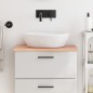 vidaXL Encimera de baño madera maciza tratada marrón claro 60x40x2 cm vidaXL Encimera de baño madera maciza tratada marrón claro 60x40x2 cm