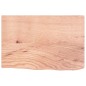 vidaXL Encimera de baño madera maciza tratada marrón claro 60x40x2 cm vidaXL Encimera de baño madera maciza tratada marrón claro 60x40x2 cm