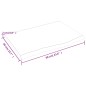 vidaXL Encimera de baño madera maciza tratada marrón claro 60x40x2 cm vidaXL Encimera de baño madera maciza tratada marrón claro 60x40x2 cm