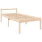 vidaXL Cama para personas mayores con cabecero madera maciza vidaXL Cama para personas mayores con cabecero madera maciza