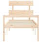 vidaXL Cama para personas mayores con cabecero madera maciza vidaXL Cama para personas mayores con cabecero madera maciza