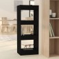 vidaXL Estantería/divisor madera de ingeniería negro 40x30x103 cm