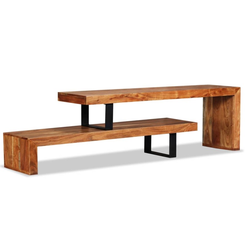 vidaXL Mueble para la televisión de madera maciza de acacia