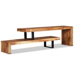 vidaXL Mueble para la televisión de madera maciza de acacia