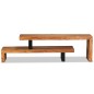 vidaXL Mueble para la televisión de madera maciza de acacia