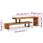 vidaXL Mueble para la televisión de madera maciza de acacia