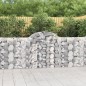 vidaXL Cestas de gaviones 4 uds forma de arco hierro 200x30x100/120 cm vidaXL Cestas de gaviones 4 uds forma de arco hierro 200x30x100/120 cm