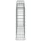 vidaXL Cestas de gaviones 4 uds forma de arco hierro 200x30x100/120 cm vidaXL Cestas de gaviones 4 uds forma de arco hierro 200x30x100/120 cm