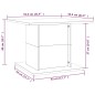 vidaXL Mesa de centro madera ingeniería roble ahumado 55,5x55,5x40 cm vidaXL Mesa de centro madera ingeniería roble ahumado 55,5x55,5x40 cm