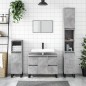 vidaXL Mueble de baño madera de ingeniería gris hormigón 80x33x60 cm vidaXL Mueble de baño madera de ingeniería gris hormigón 80x33x60 cm