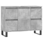 vidaXL Mueble de baño madera de ingeniería gris hormigón 80x33x60 cm vidaXL Mueble de baño madera de ingeniería gris hormigón 80x33x60 cm
