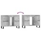 vidaXL Mueble de baño madera de ingeniería gris hormigón 80x33x60 cm vidaXL Mueble de baño madera de ingeniería gris hormigón 80x33x60 cm