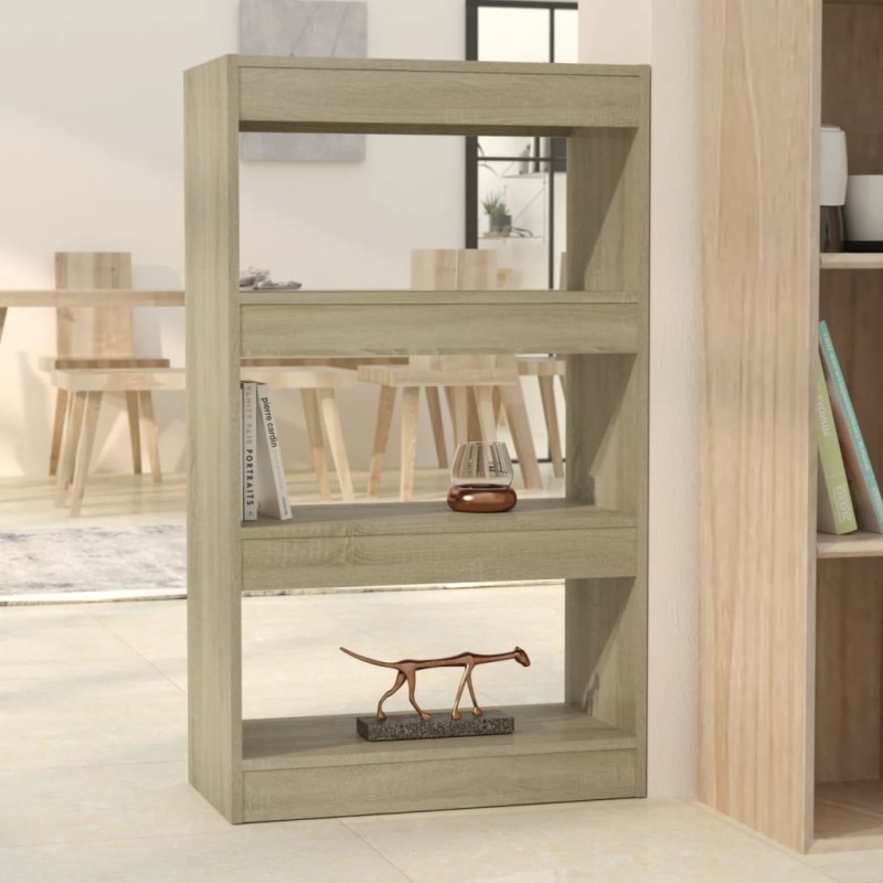 vidaXL Estantería/divisor madera ingeniería roble Sonoma 60x30x103 cm vidaXL Estantería/divisor madera ingeniería roble Sonoma 60x30x103 cm