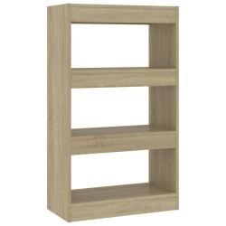 vidaXL Estantería/divisor madera ingeniería roble Sonoma 60x30x103 cm