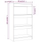 vidaXL Estantería/divisor madera ingeniería roble Sonoma 60x30x103 cm vidaXL Estantería/divisor madera ingeniería roble Sonoma 60x30x103 cm
