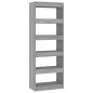 vidaXL Estantería/divisor madera ingeniería gris Sonoma 60x30x166 cm vidaXL Estantería/divisor madera ingeniería gris Sonoma 60x30x166 cm