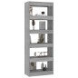 vidaXL Estantería/divisor madera ingeniería gris Sonoma 60x30x166 cm vidaXL Estantería/divisor madera ingeniería gris Sonoma 60x30x166 cm