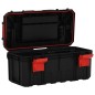 vidaXL Caja de herramientas negra y roja 55x28x26,5 cm vidaXL Caja de herramientas negra y roja 55x28x26,5 cm