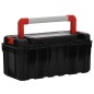 vidaXL Caja de herramientas negra y roja 55x28x26,5 cm vidaXL Caja de herramientas negra y roja 55x28x26,5 cm