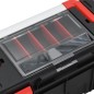 vidaXL Caja de herramientas negra y roja 55x28x26,5 cm vidaXL Caja de herramientas negra y roja 55x28x26,5 cm
