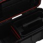 vidaXL Caja de herramientas negra y roja 55x28x26,5 cm vidaXL Caja de herramientas negra y roja 55x28x26,5 cm