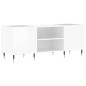 vidaXL Mueble discos madera contrachapada blanco brillo 121x38x48 cm vidaXL Mueble discos madera contrachapada blanco brillo 121x38x48 cm