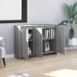vidaXL Aparador de madera de ingeniería gris Sonoma 102x33x75 cm vidaXL Aparador de madera de ingeniería gris Sonoma 102x33x75 cm