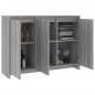 vidaXL Aparador de madera de ingeniería gris Sonoma 102x33x75 cm vidaXL Aparador de madera de ingeniería gris Sonoma 102x33x75 cm
