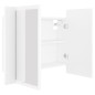 vidaXL Armario espejo de baño con luz LED acrílico blanco 60x12x45 cm vidaXL Armario espejo de baño con luz LED acrílico blanco 60x12x45 cm