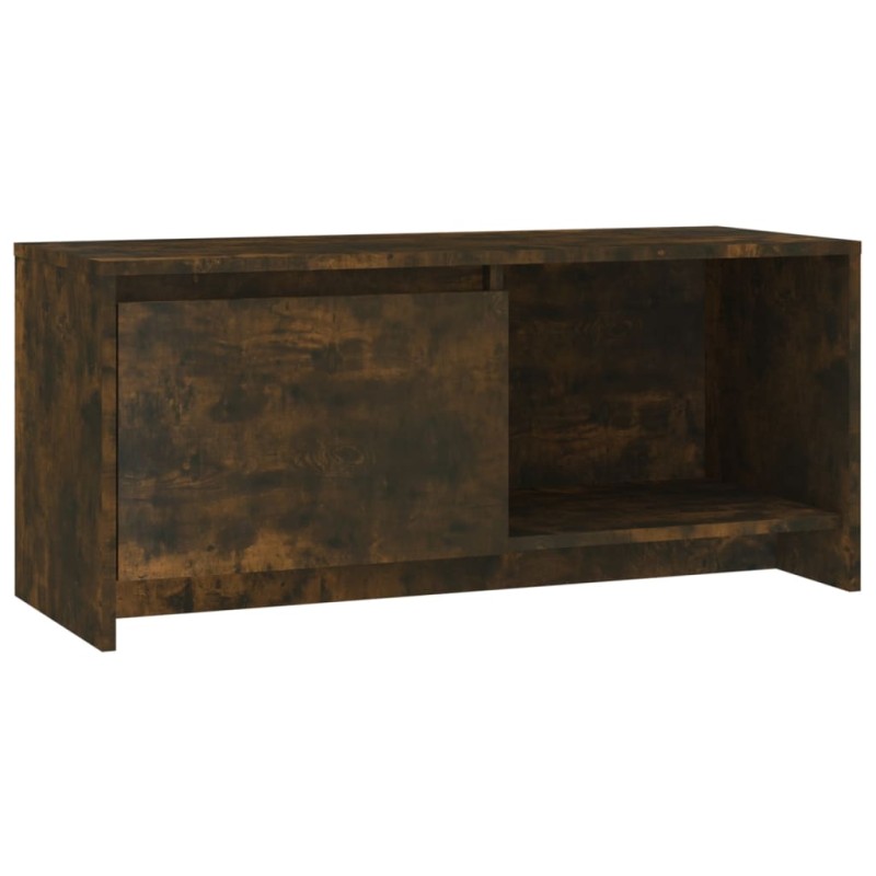 vidaXL Mueble de TV madera de ingeniería roble ahumado 90x35x40 cm