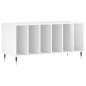 vidaXL Mueble discos madera contrachapada blanco brillo 100x38x48 cm vidaXL Mueble discos madera contrachapada blanco brillo 100x38x48 cm
