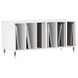 vidaXL Mueble discos madera contrachapada blanco brillo 100x38x48 cm vidaXL Mueble discos madera contrachapada blanco brillo 100x38x48 cm