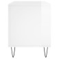 vidaXL Mueble discos madera contrachapada blanco brillo 100x38x48 cm vidaXL Mueble discos madera contrachapada blanco brillo 100x38x48 cm