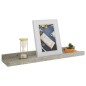 vidaXL Estantes de pared 2 unidades gris hormigón 40x9x3 cm vidaXL Estantes de pared 2 unidades gris hormigón 40x9x3 cm